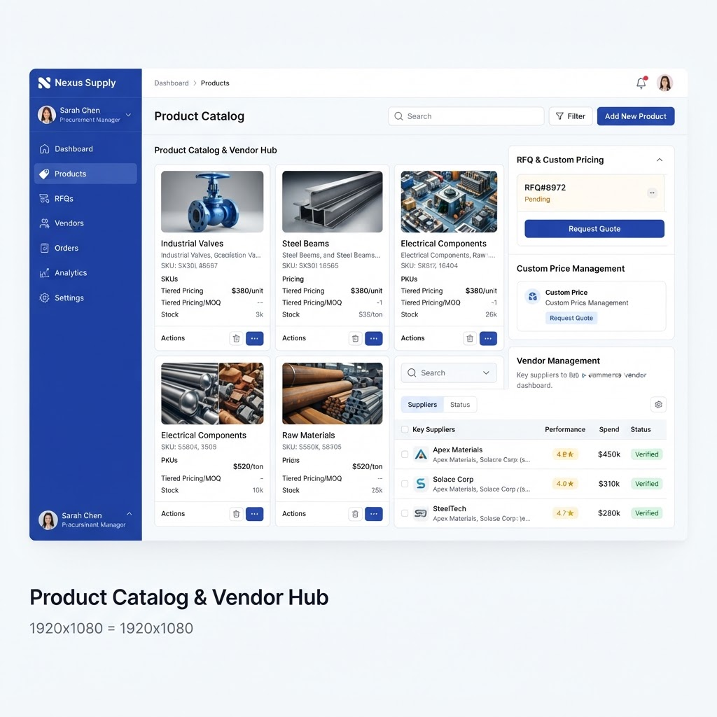 B2B e-commerce marketplace platform developed by VS Lab Agency